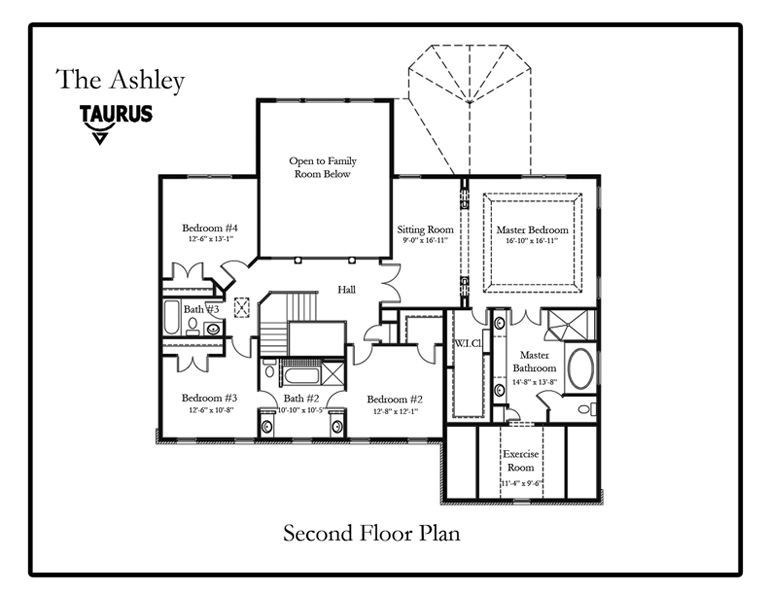 The Ashley Model Second Floor Plan